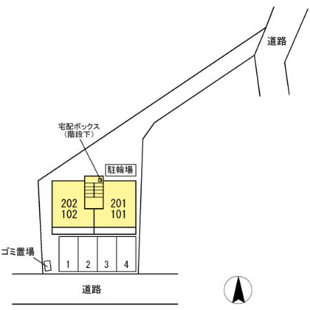 Ａｖｅｎｕｅ城山の区画図