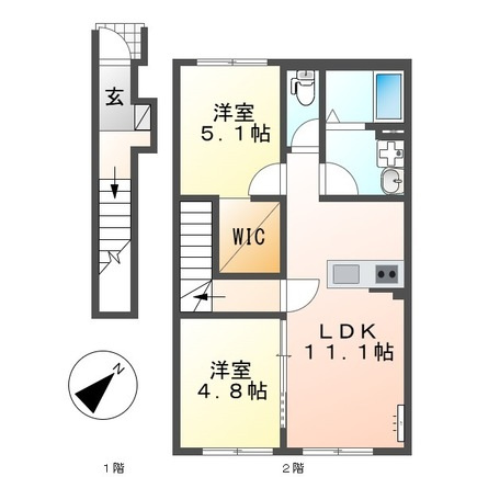 レミエ上平良の間取り|間取図
