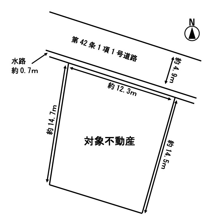 花ノ宮町三丁目　土地の土地図