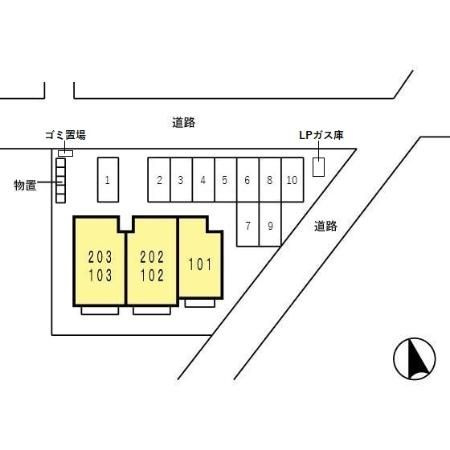 ガーデン花水木の区画図