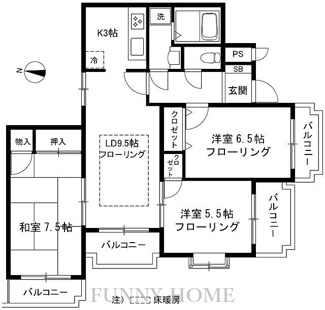 【間取り】 | グランドール深沢