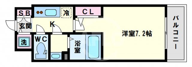 エスリード大阪上本町ブランシュの間取り|エスリード大阪上本町ブランシュ　間取り