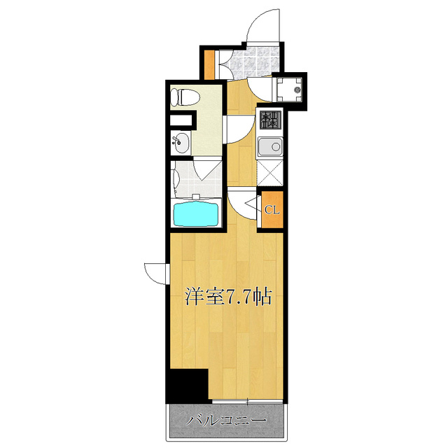 アルマドーラ王子の間取り|角部屋です