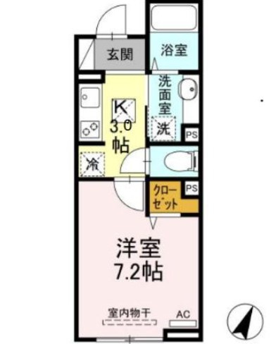 ラリュール赤塚Ⅱの間取り