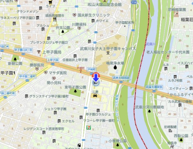 グラン・ソシエ甲子園口の地図