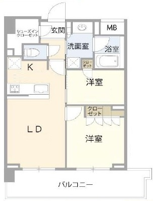 リビオ蒲田ザ・ゲートの間取り|間取りです。