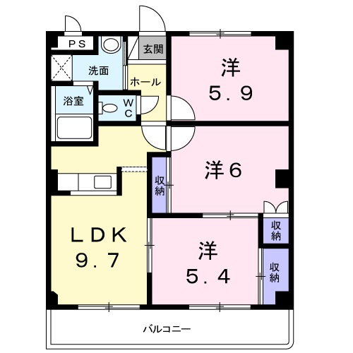 【間取り】 | エランドール清水