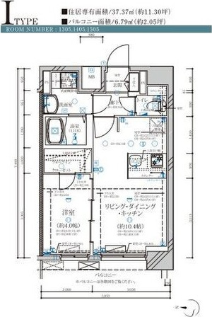 ディアレイシャス名古屋大須通の間取り