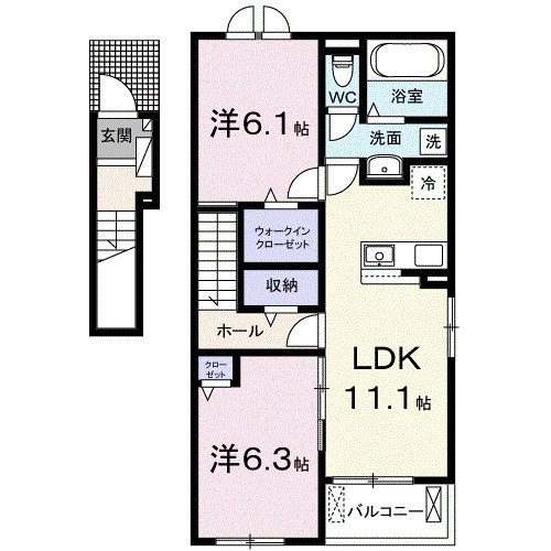 【間取り】 | ロイヤルオークⅢ