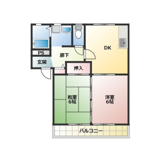 【間取り】 | アート林Ⅱ A棟 | 現況優先
