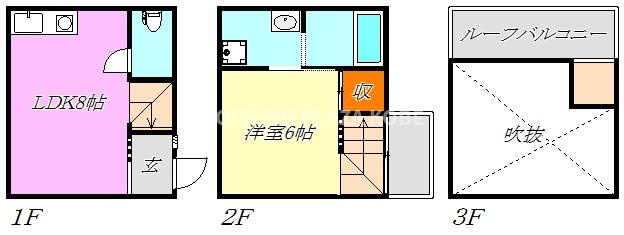W＆R　APARTMENT　01の間取り