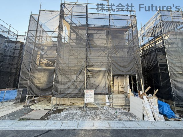 三郷市高州2丁目　新築戸建　全4棟　A号棟の外観|現地の写真になります。
