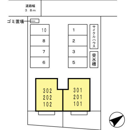 エムズフォレスタの区画図