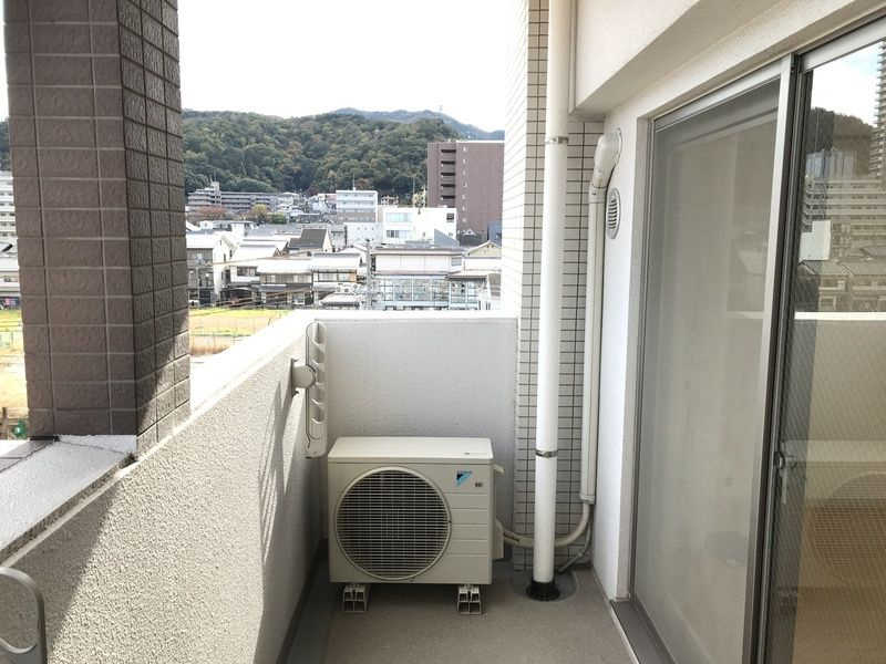 高栄京町マンションのバルコニー