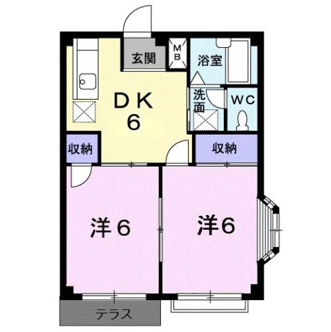エルディム鈴鷺Ａの間取り