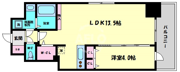 LaDouceur玉造の間取り|LaDouceur玉造　間取り