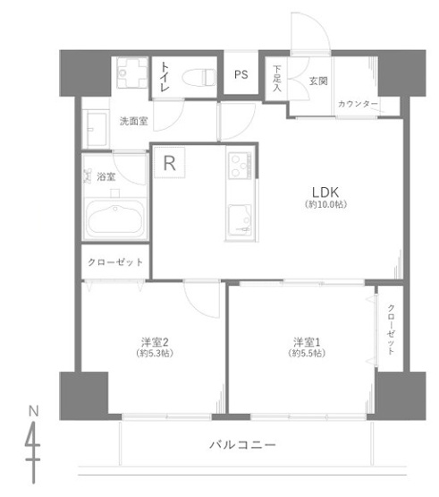 【間取り】 | コスモ東池袋