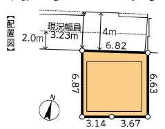 江戸川区松島２丁目　中古戸建の区画図