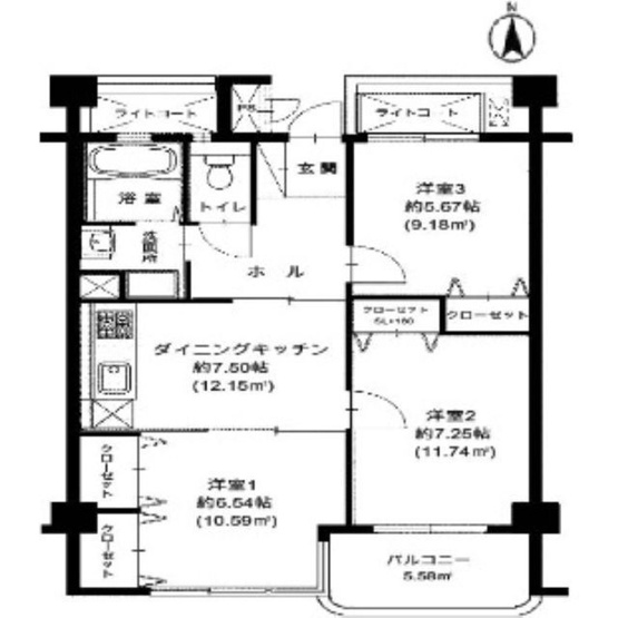 【間取り】 | ヴェルドミール一橋