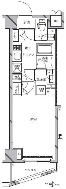 Ｉｌ　ｆｉｏｒｅ都立大学の間取り