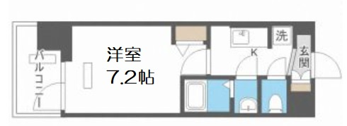 【間取り】 | プレサンス大国町アドロッソ