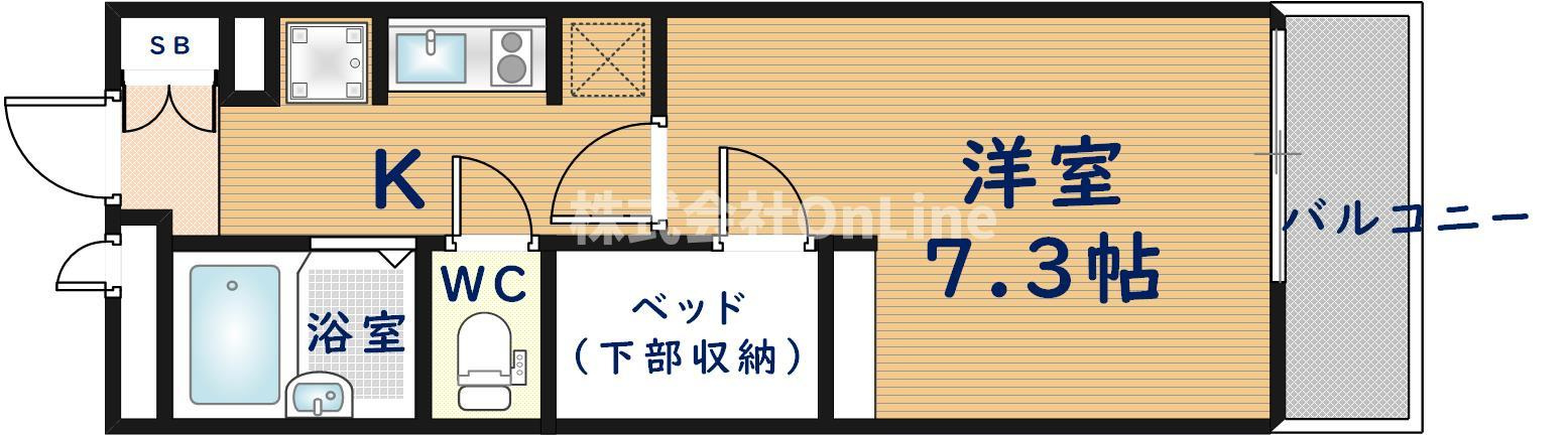 レオパレスライズ　フリーの間取り