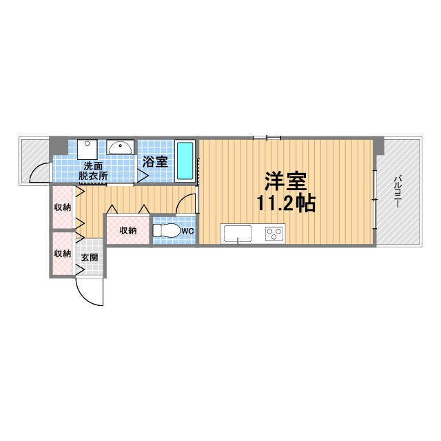 甲子園口マンション雅園荘の間取り