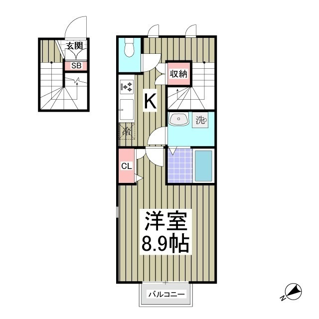 エスポワール北原の間取り