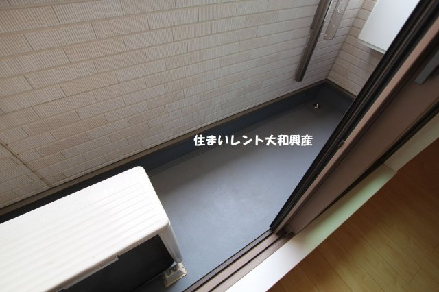 ハイツウィスタリアＡのバルコニー