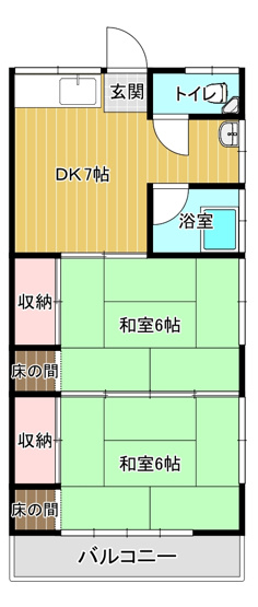 【間取り】 | 江津ハイツ