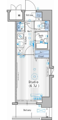 ガーラ・シティ深川扇橋の間取り|間取りです。
