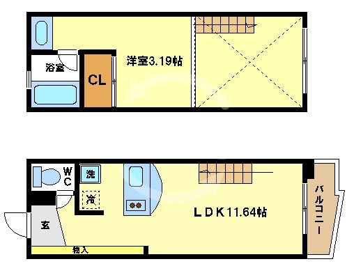 フォレステージュ靱公園の間取り|フォレステージュ靭公園　間取り