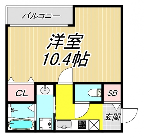 フジパレス塚口Ⅴ番館の間取り