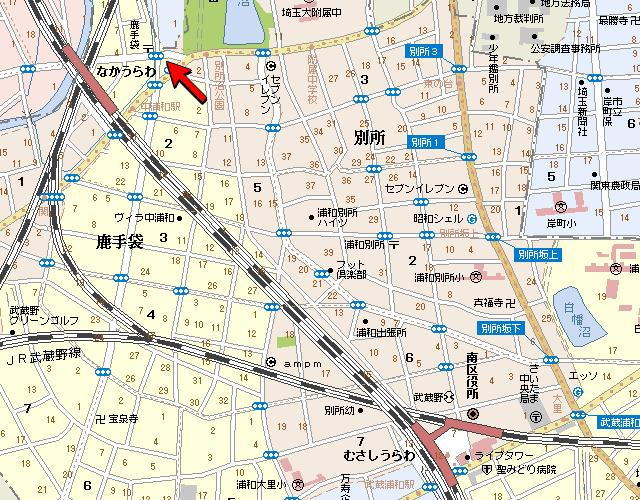 別所ハイムの地図