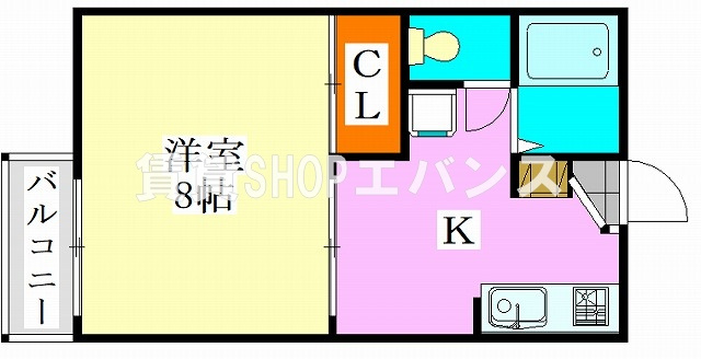 【間取り】 | ローズパーク弐番館