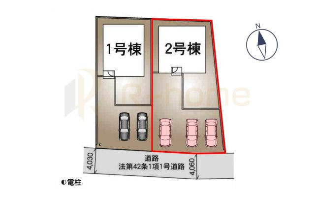 常総市若宮戸第2　新築戸建て　2号棟の区画図|大きなお買い物だからこそ、メリット・デメリットを伝えさせて頂きます。
R-homeにお任せください♪