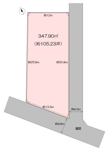 【土地図】 | 売地　香南市野市町下井B号地　＠12万