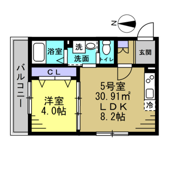 【間取り】 | Ajour蘇我03