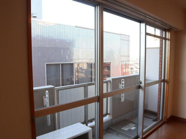 関マンションのバルコニー