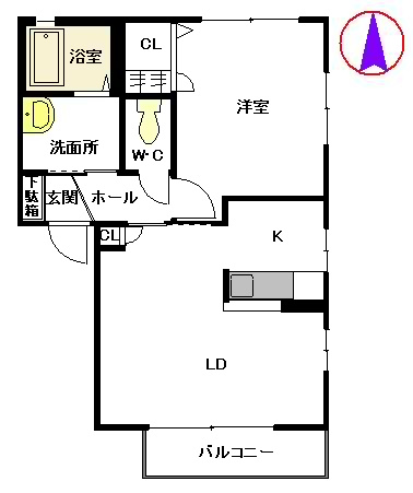 ガーデンコート　Ⅲ棟の間取り