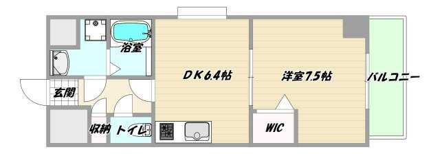 大阪市淀川区西中島２丁目の賃貸マンションの間取り