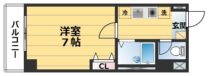 エリーフラッツ西洞院の間取り