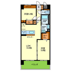 【間取り】 | ※1号室タイプ内装写真です。