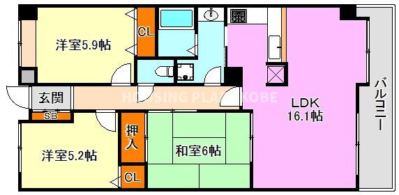 ルナガーデンの間取り