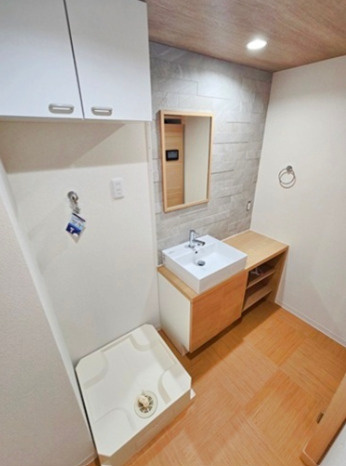調布市多摩川５丁目の賃貸マンションの洗面所