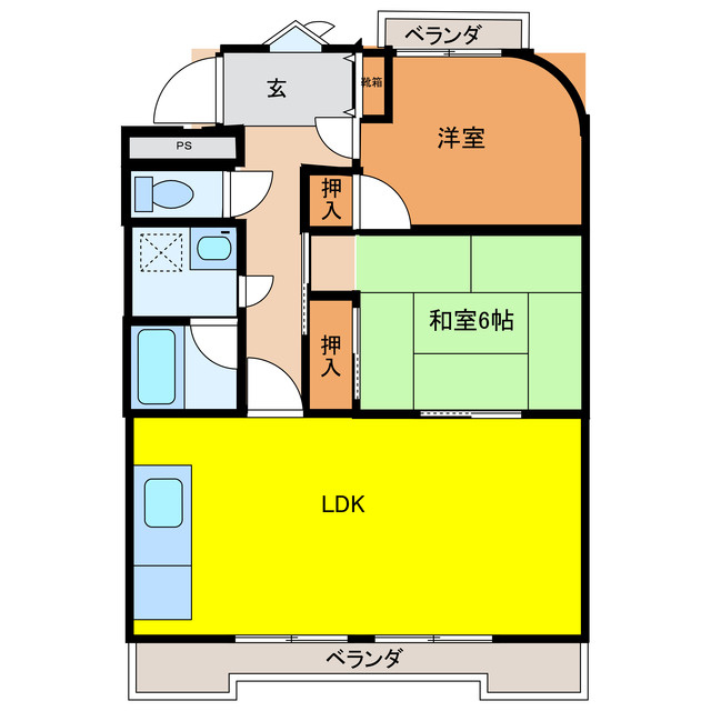 ユーキマンションの間取り