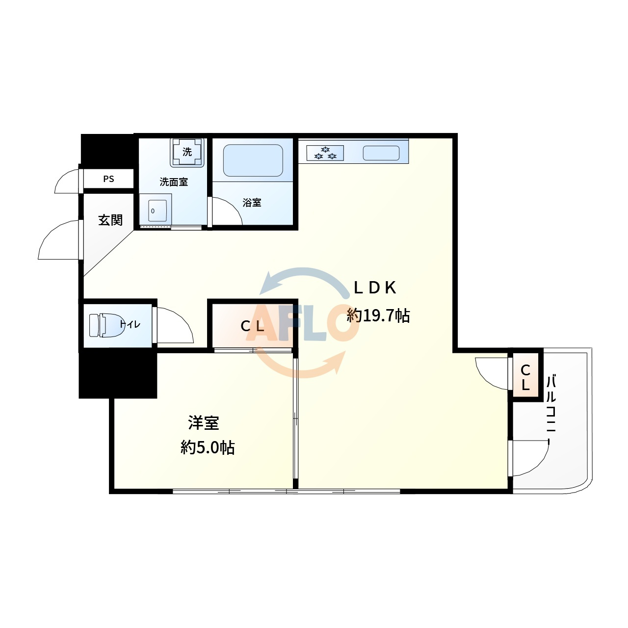 松栄市岡ハイツの間取り|松栄市岡ハイツ　間取り