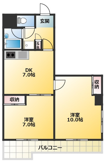 【間取り】 | パークサイドマンション松が丘