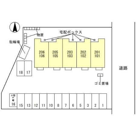 TenINOTSUME(テンイノツメ）の区画図