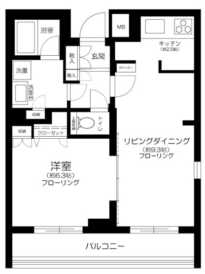 【間取り】 | ヴォーガコルテ大森北
